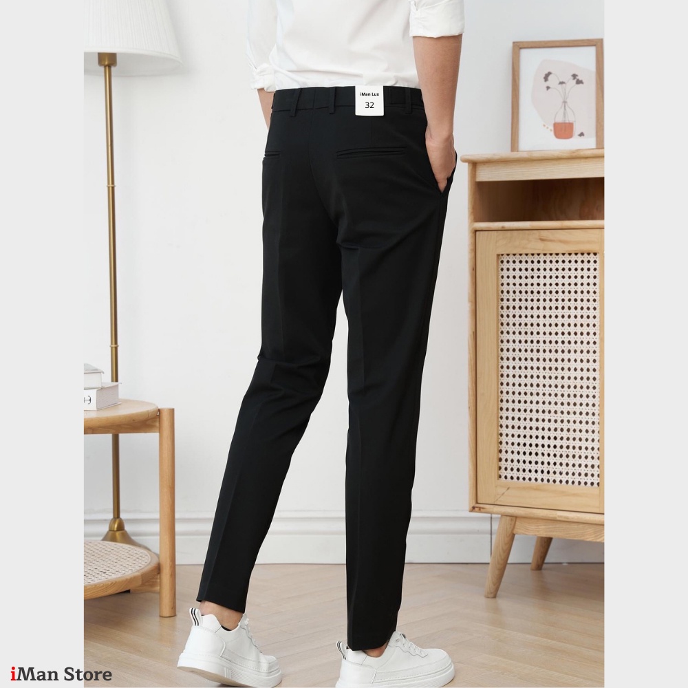 Quần Âu Nam Hàn Quốc, Quần Tây Nam Công Sở Bền Đẹp Dáng Ôm Slimfit, Vải Mền Mịn Không Nhăn Xù – iMan Store