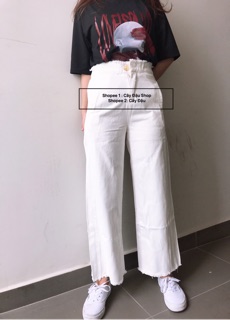 QUẦN ỐNG RỘNG JEANS