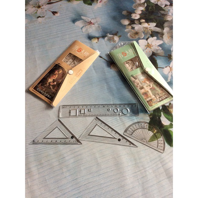 Sỉ 20 Bộ thước kẻ, Bộ eke 18cm - 20cm,