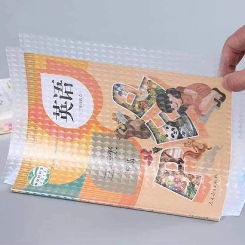 Bọc sách Decal siêu bền tặng kèm 10 nhãn vở