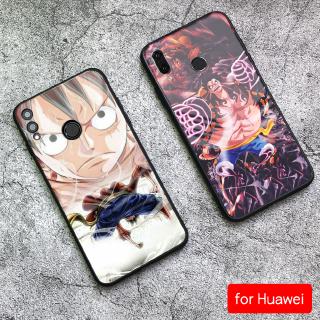 Ốp điện thoại tráng gương in hình nhân vật One Piece cho Huawei Honor 8x Max 9 10 v9 v10 v20 Note10 Play 10 Lite