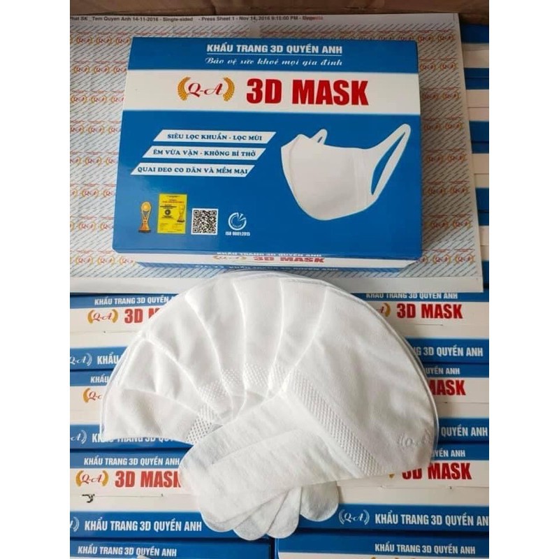 Khẩu Trang 3D Mask Quyền Anh Hộp 50 Chiếc