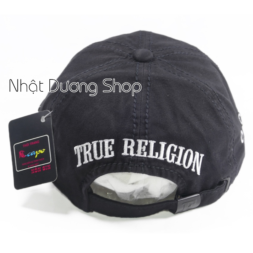Nón ông địa thật cao cấp, mũ ông địa vải Kaki cao cấp đẹp, sang trọng, kết True Religion làm chắc chắn