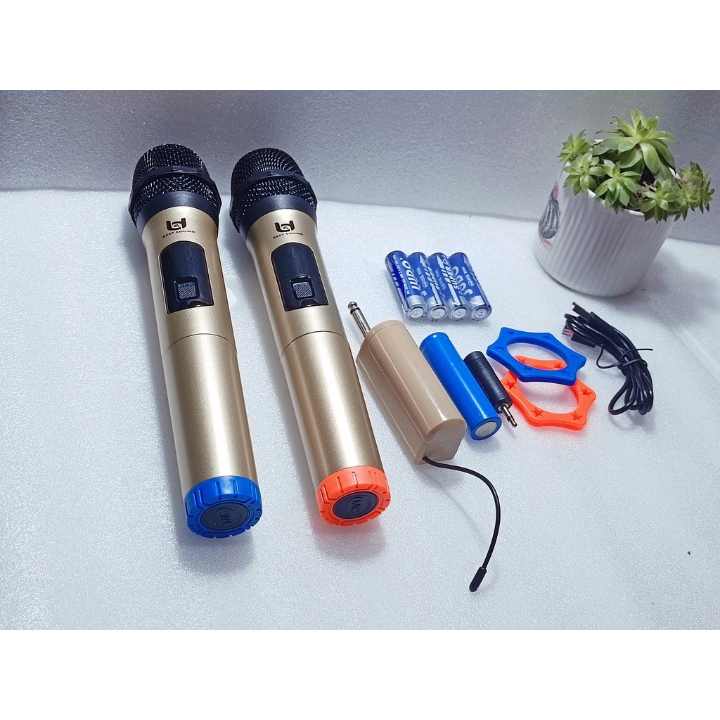 Micro Không Dây đa năng Best Sound W003 Tiện Dụng Gọn Nhẹ ,Chất Âm Mượt Mà, Karaoke Gia Đình Loa Kéo