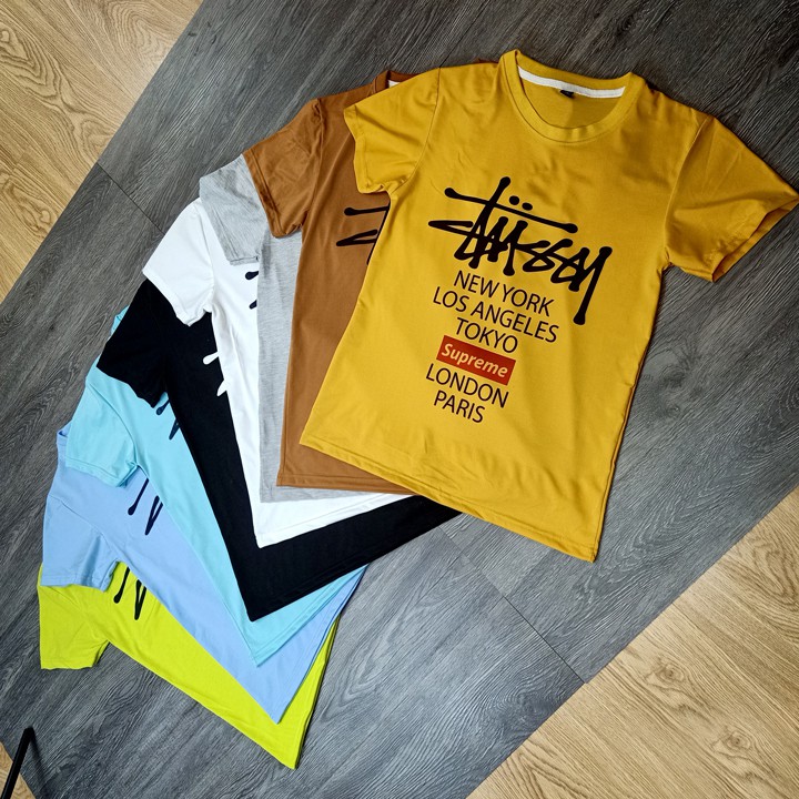 Follow Shop Săn Deal Hot Ngày 12/12 Áo Thun Nam Tay Ngắn Cổ Tròn In Chữ LONDON PARIS NEW YORK ATN4146 | BigBuy360 - bigbuy360.vn