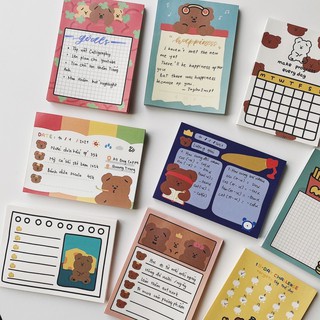 Giấy note gấu nâu cute