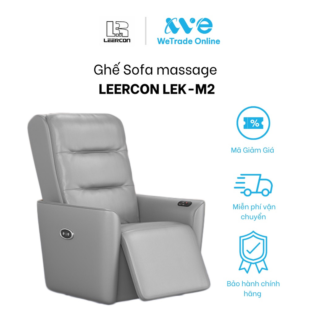 Sofa massage Leercon LEK - 988M2 sưởi nhiệt hồng ngoại có chức năng ngả lưng thư giãn màu sắc sang trọng