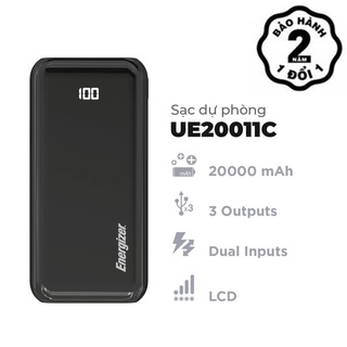 Pin Sạc Dự Phòng Energizer UE20011C sạc Type C dung lượng 20000mah.
