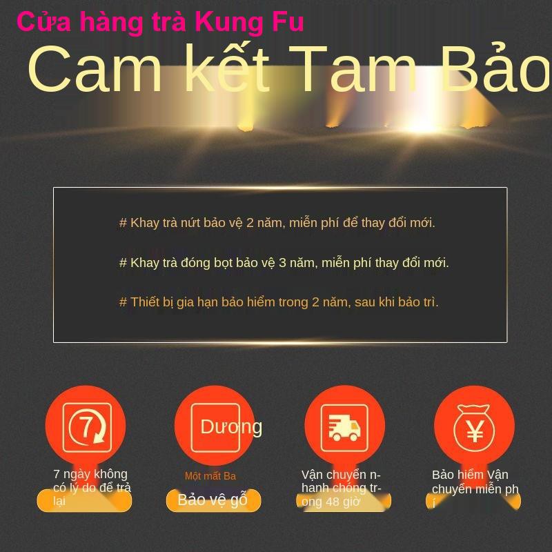 bộ ấm trà gia dụng cao cấp, chén cát tím, khay đựng trà, đun nước tự động , bàn gỗ nguyên tấm