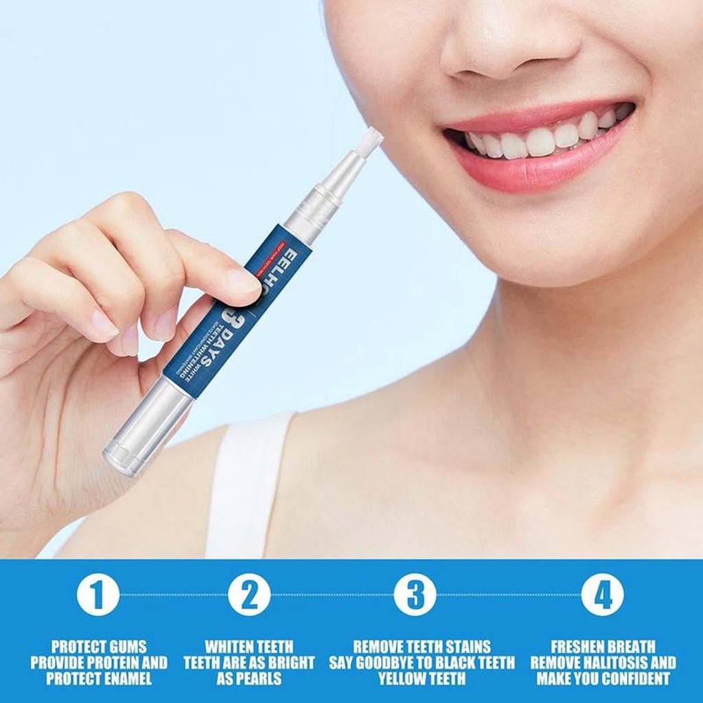 1 Bút Mực Gel Làm Trắng Răng Loại Bỏ Vết Bẩn