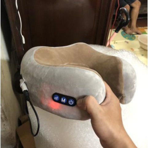 ❤️FREESHIP❤️Máy Massage Hỗ Trợ Mát Xa Vùng Vai, Gáy, Cổ -Gối massage cổ vai gáy U-shaped 360 Đa Năng cao cấp