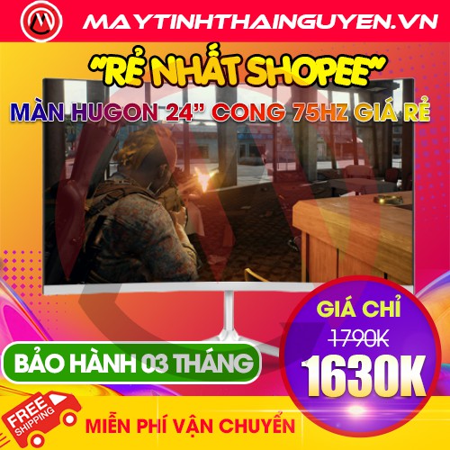 ✅[RẺ NHẤT SHOPEE] Màn hình Hugon 24 INCH 75Hz Q24 CONG TUYỆT HẢO góc nhìn 178 độ, Giá SIÊU RẺ màu sắc cực đẹp (Mới 100%) | BigBuy360 - bigbuy360.vn