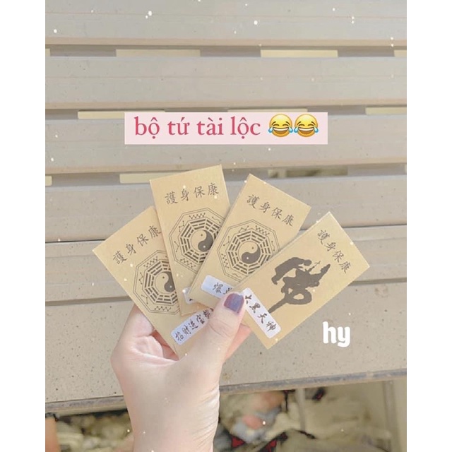 COMBO 4 MIẾNG DÁN ĐIỆN THOẠI TÀI LỘC MAY MẮN