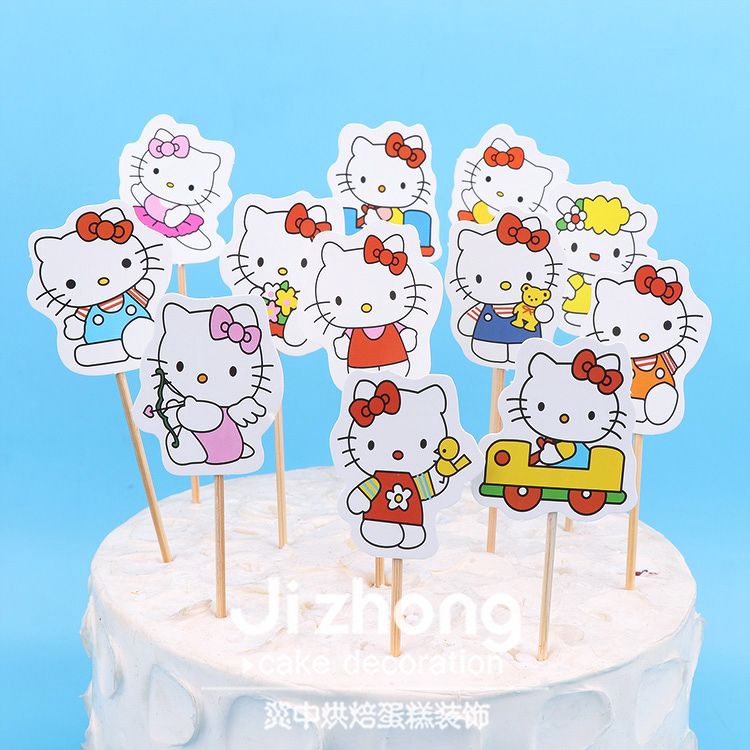 Set 12 que cắm Kitty