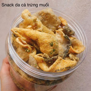 SNACK DA CÁ TRỨNG MUỐI/ DA CÁ VỊ THÁI 500-550GR CHUẨN DAS/KETO/LOWCARB