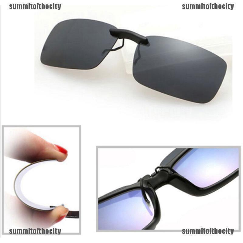 [THỜI TRANG NAM]Polarized Clip On Driving Glasses Sunglasses Day Vision UV400 Lens Night Vision