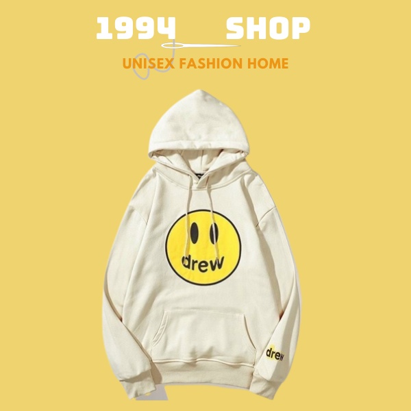 Áo HOODIE nam nữ UNISEX chất nỉ Form Rộng, Áo khoác nam nữ dày dặn họa tiết DREW nổi bật- K133 từ 1994-SHOP