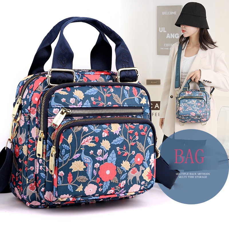 Túi Đeo Chéo Vai Bằng Nylon Cỡ Lớn In Họa Tiết Hàng Mới Phong Cách Đơn Giản Cho Nữ