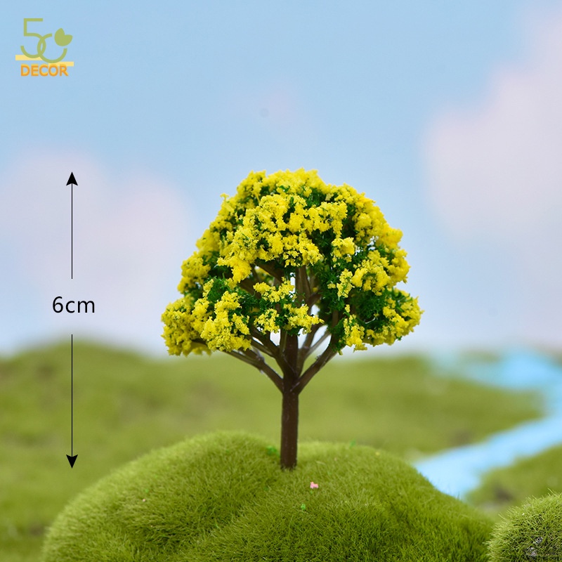 Mô hình cây xanh mini, mô hình trang trí tiểu cảnh terrarium trang trí bàn, trang trí cây cảnh