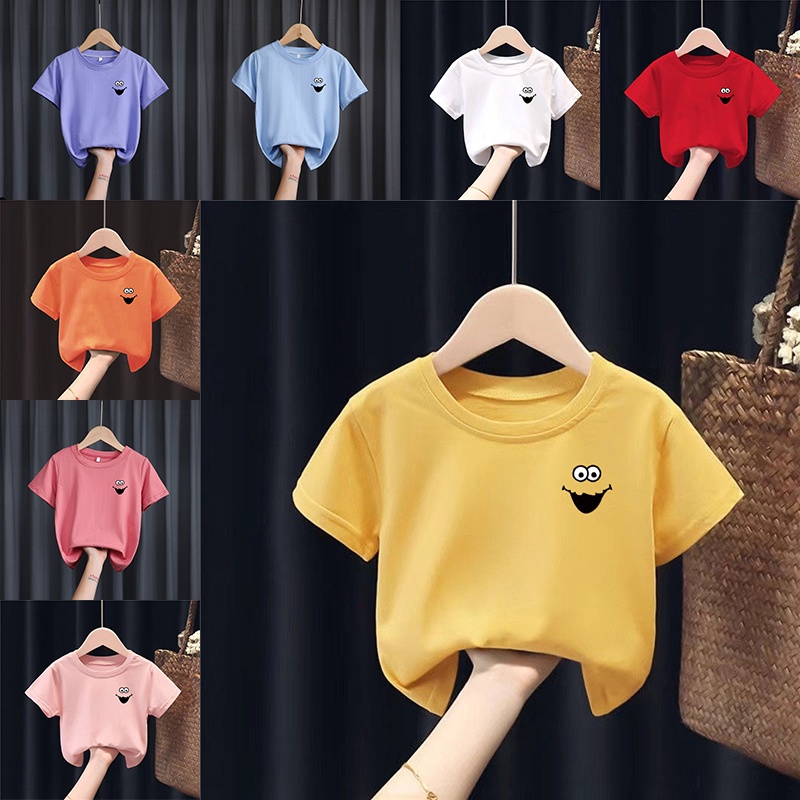 Áo Thun Tay Ngắn 100% Cotton In Họa Tiết Hoạt Hình Thoáng Khí Thời Trang Unisex