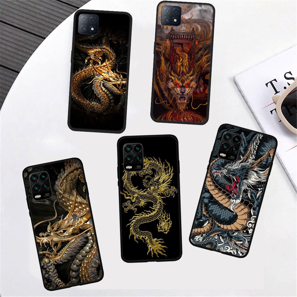 Ốp Điện Thoại Họa Tiết Rồng Phong Cách Trung Hoa Cho Samsung Galaxy S10e S10 S9 S8 Plus Lite S7 Edge AI24