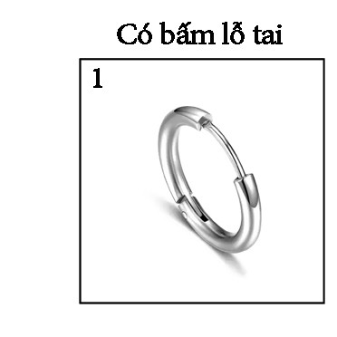 Bông tai nam nữ INOX Kpop hình thánh giá - BT390