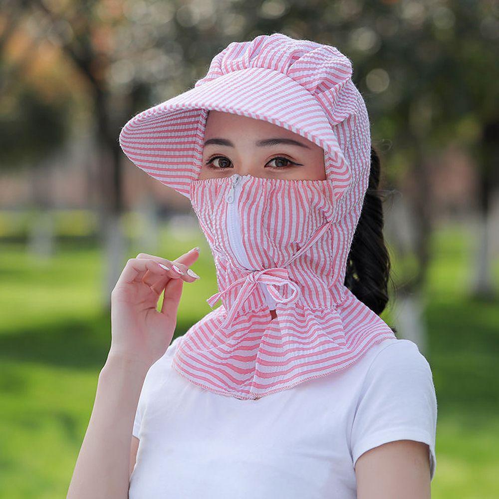 Mũ Tai Bèo Cotton Polyester Thoáng Khí Họa Tiết Sọc Caro Phong Cách Hàn Quốc Sự Bảo Vệ