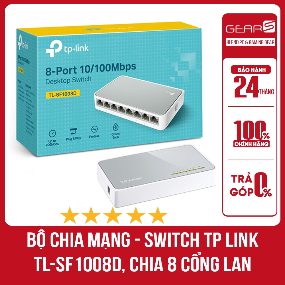 Bộ chia mạng – Switch TP LINK TL-SF1008D, chia 8 cổng LAN - Hàng Chính Hãng