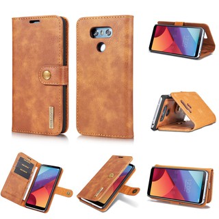 Phone leather case with card holder for LG G6 / G7 / G7