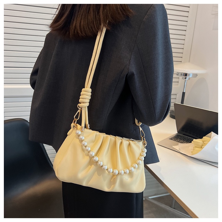 Túi đeo vai IELGY kiểu đám mây đính ngọc trai thời trang cao cấp cho nữ