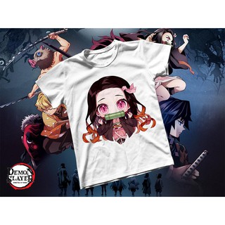 Áo thun Cotton Unisex - Anime - Kimetsu no Yaiba - Kamado Nezuko Chibi