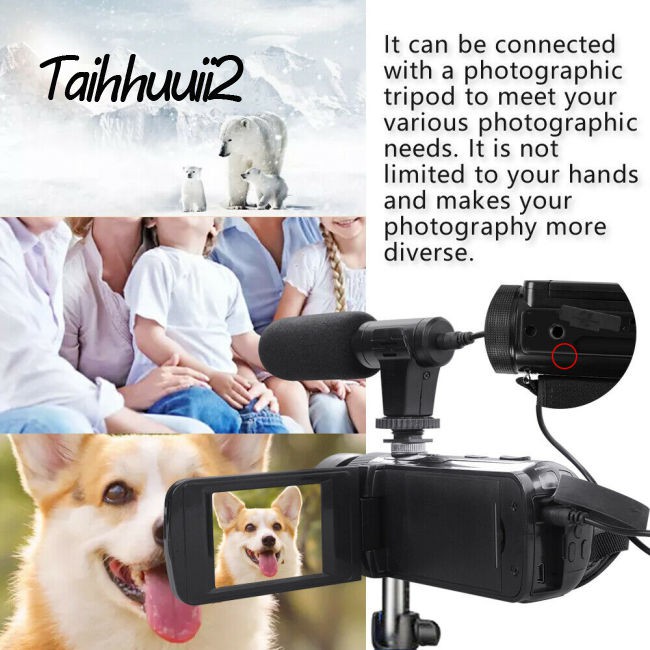 Huuii HD 1080P Digital Video Camera Camcorder W/Microphone Photography 16 Million Pixels