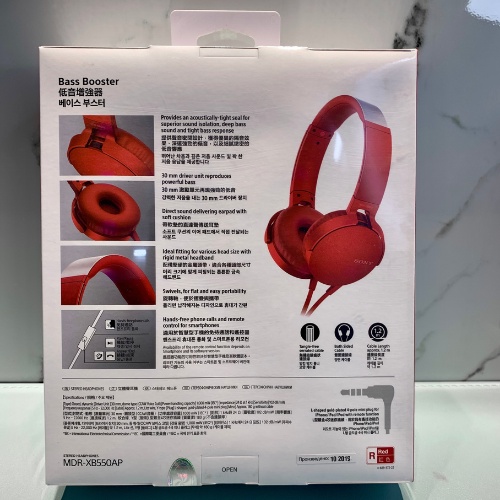 Tai nghe chụp tai Sony EXTRA BASS MDR-XB550AP- Hành chính hãng - Date 2022 - Bảo hành chính hãng 6 tháng