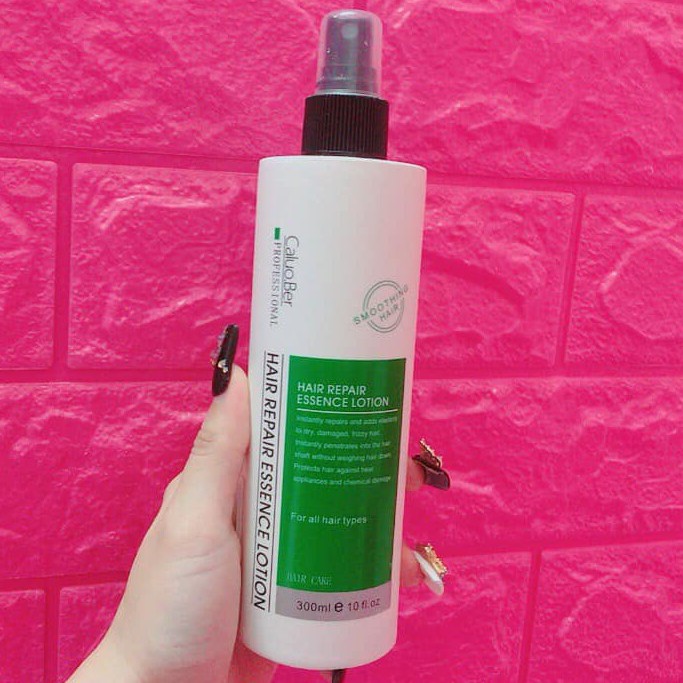 Xịt dưỡng đạm phục hồi tóc hư tổn Caluo.Ber Hair Repair Essence Lotion 300ml *NEW*