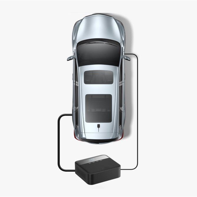 Máy Bơm Lốp Xe Ô tô Mini Xiaomi 70Mai 12v Midrive Bơm Oto Xe Máy