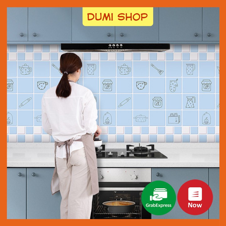 Giấy Cuộn Dán Bếp Hoa Văn Kích Thước 3 X 0.6m – Dumi Shop