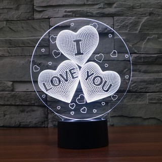 LED 3D trái tim