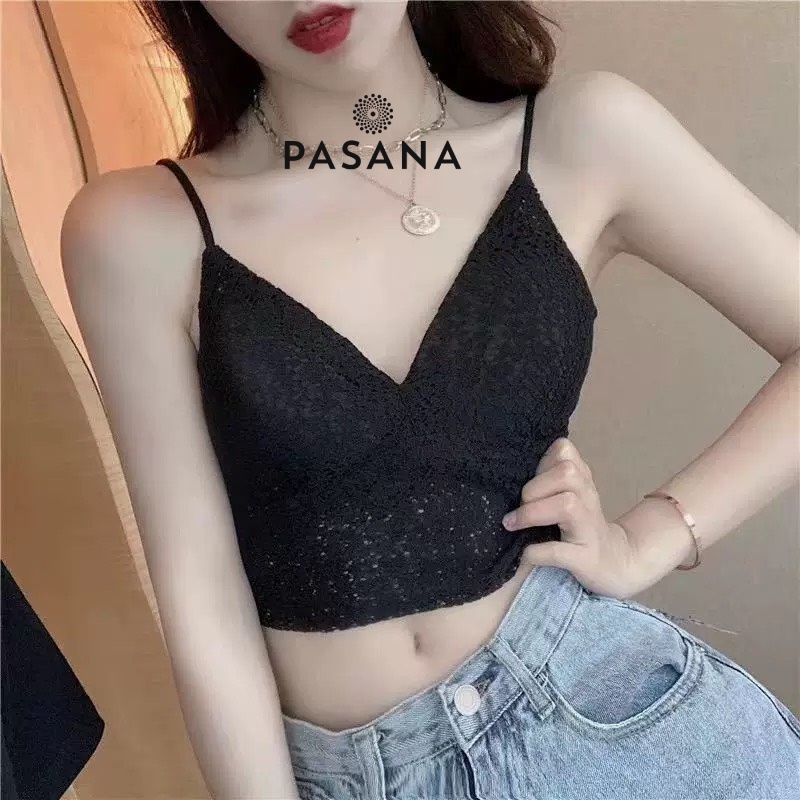 [Xả - dọn kho] Áo Bra ren áo hai dây lót nữ  họa tiết hoa gợi cảm tôn vòng một sexy quyến rũ Pasana0119