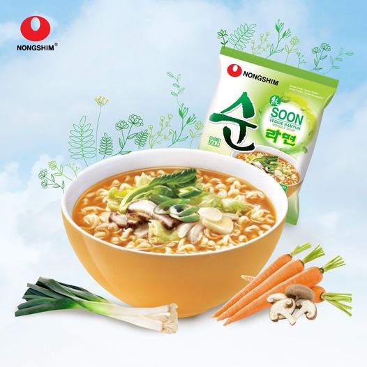 Mì chay Nongshim Soon Veggie Ramyun 112g/gói