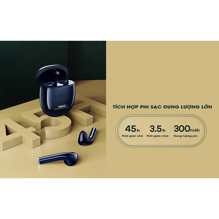 Tai nghe không dây Bluetooth TWS Remax TWS23 V5.0, Âm Bass cực chất | BigBuy360 - bigbuy360.vn