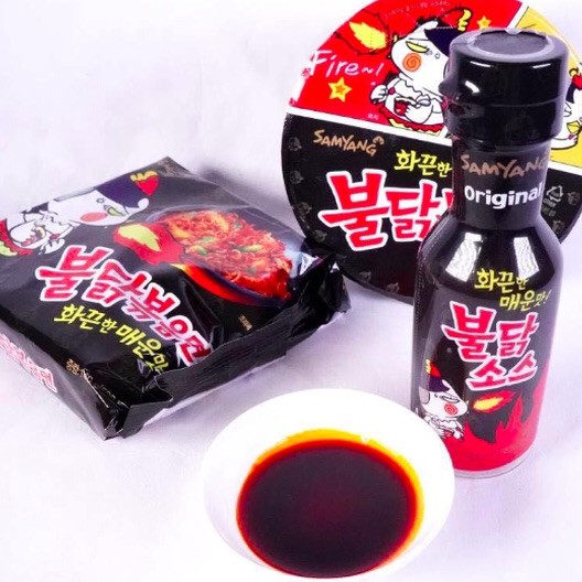 Sốt Samyang vị truyền thống mì gà cay phun lửa chai 200G