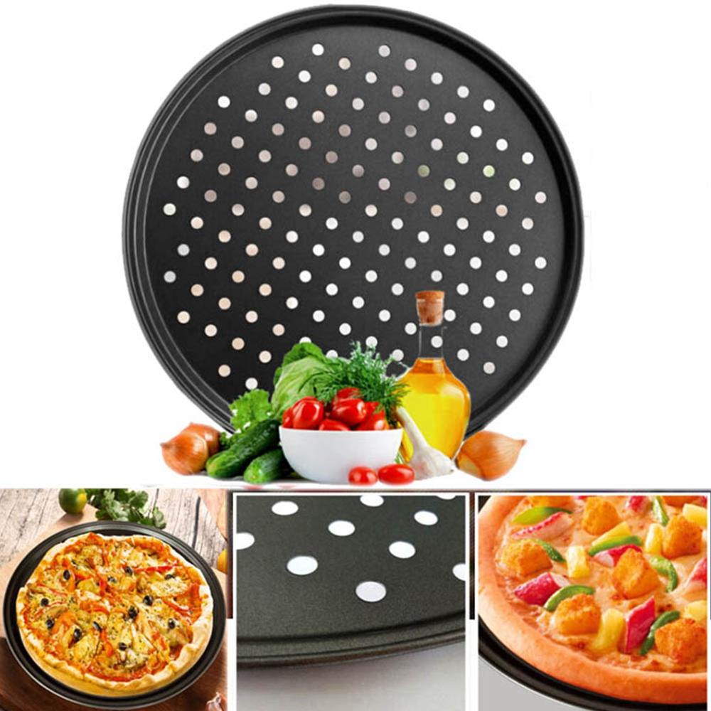 HARRIETT Khay Lưới Nướng Bánh Pizza Bằng Thép Carbon 6 / 7 / 8 / 9 inch