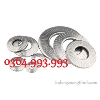 Gói 50 cái long đền chống xoay m6 inox 304/ long đền chống trượt m6 inox 304