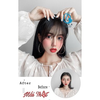 Mái thưa tóc thật 🎀freeship🎀 mái thưa tóc thật cao cấp