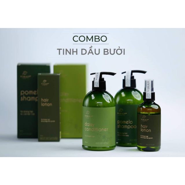 Mua combo bộ sản phẩm dầu gội bưởi gồm gội, xả, tinh dầu - NGĂN RỤNG TÓC - KÍCH THÍCH MỌC TÓC