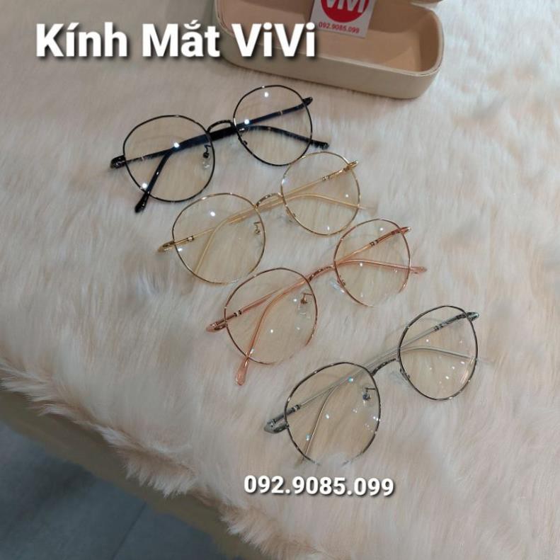 Gọng kính cận kim loại dáng tròn V9120 - Kính thời trang 0 độ | BigBuy360 - bigbuy360.vn