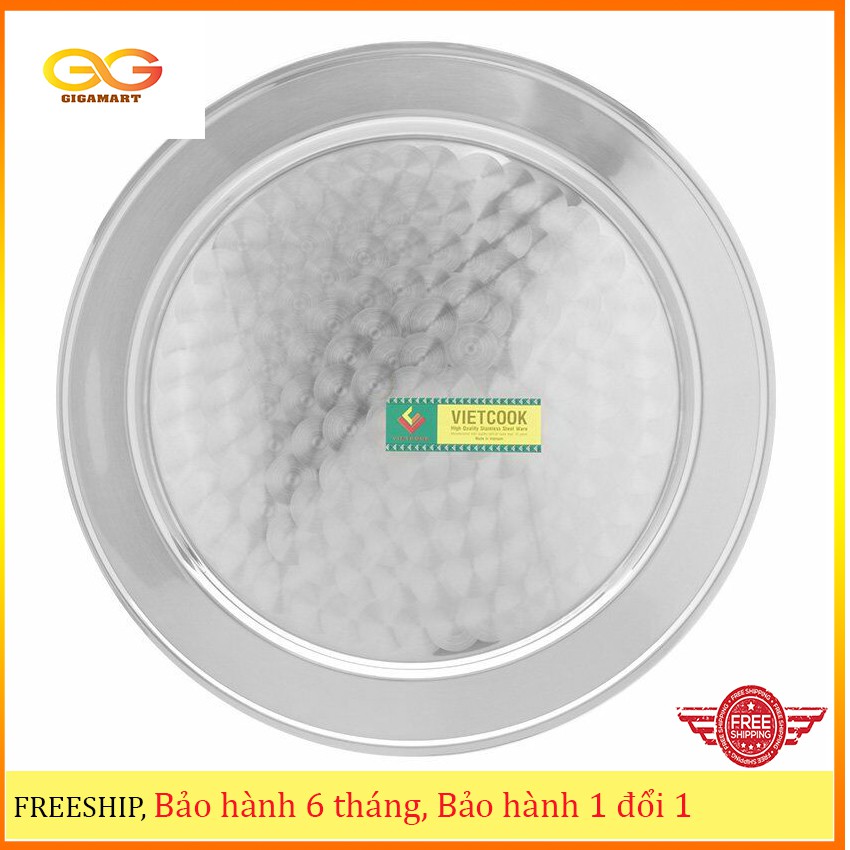 [HÀNG CAO CẤP] Mâm cơm inox 304 Vietcook cao cấp- đủ size