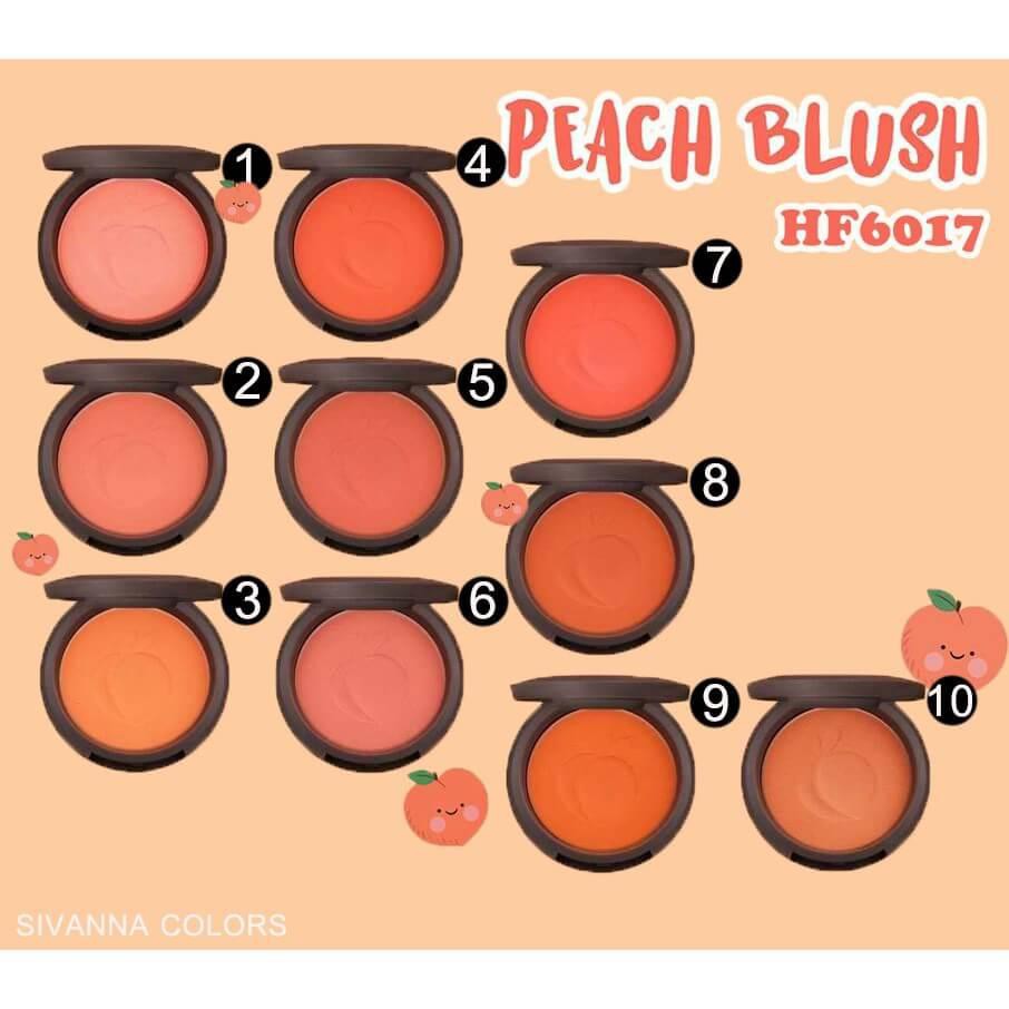 Phấn Má Hồng Sivanna Clorors Blush HF6017 – Peach (8g)