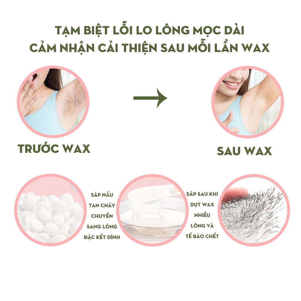 Nồi nấu sáp wax lông máy ria mép lông nách nóng bikini lạnh vùng kín hàng chính hãng