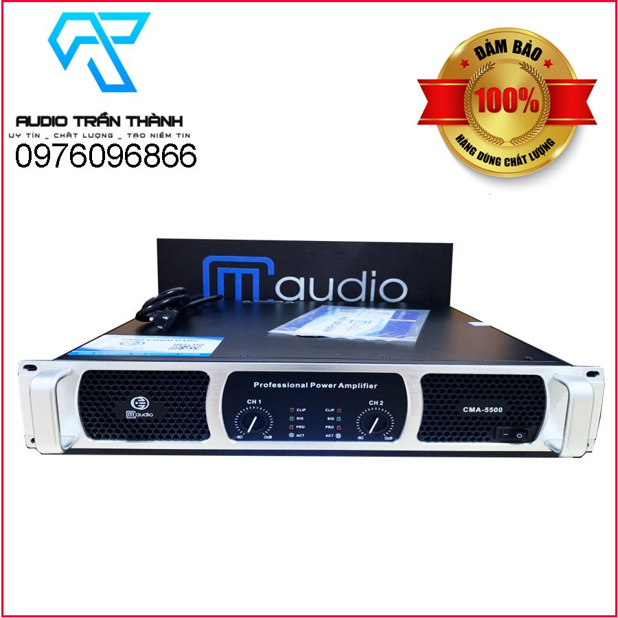 Cục đẩy công suất cm 5500 40 sò lớn đánh full bass 40,tặng kèm jax canon